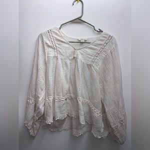American eagle blouse white size small